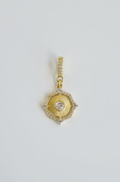Light Energy - Sun Charm on Diamond Hinged Clasp