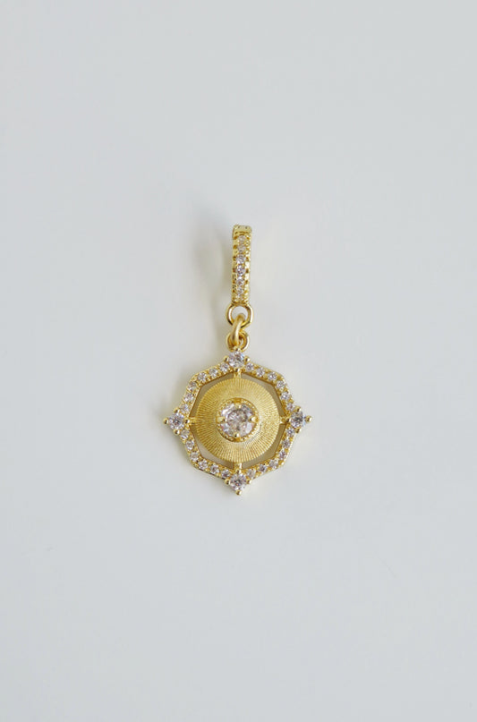 Light Energy - Sun Charm on Diamond Hinged Clasp