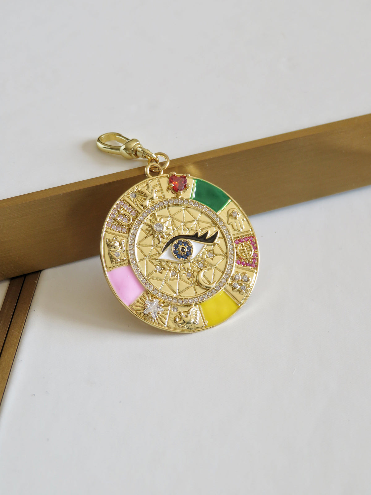 Celestial Evil Eye Good Luck Charm with Clasp