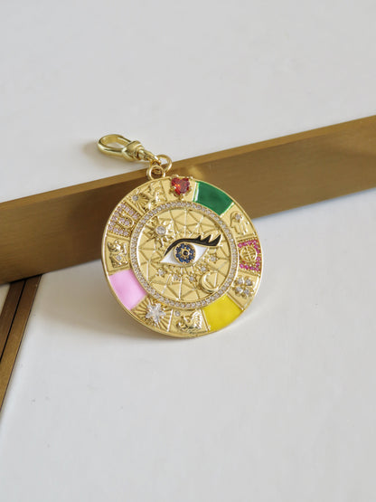 Celestial Evil Eye Good Luck Charm with Clasp