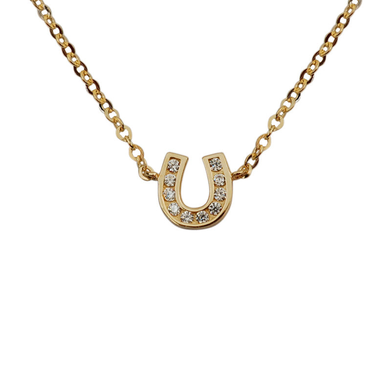 Diamond Horseshoe Necklace