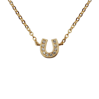 Diamond Horseshoe Necklace