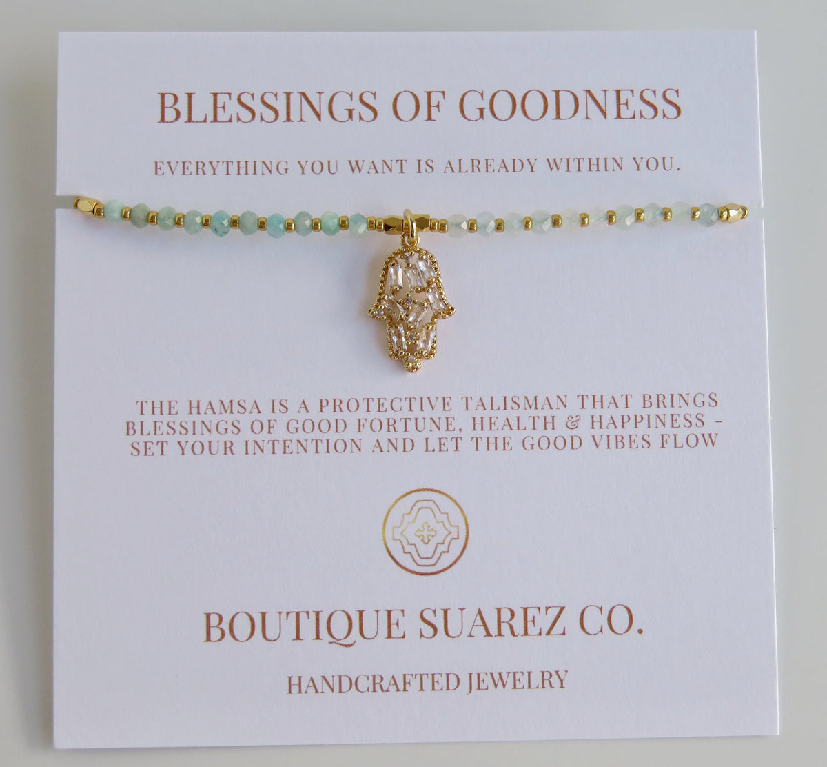 Divine Blessings - Kira Hamsa Bracelet