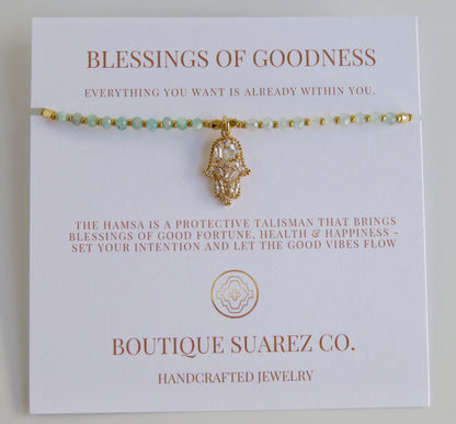 Divine Blessings - Kira Hamsa Bracelet