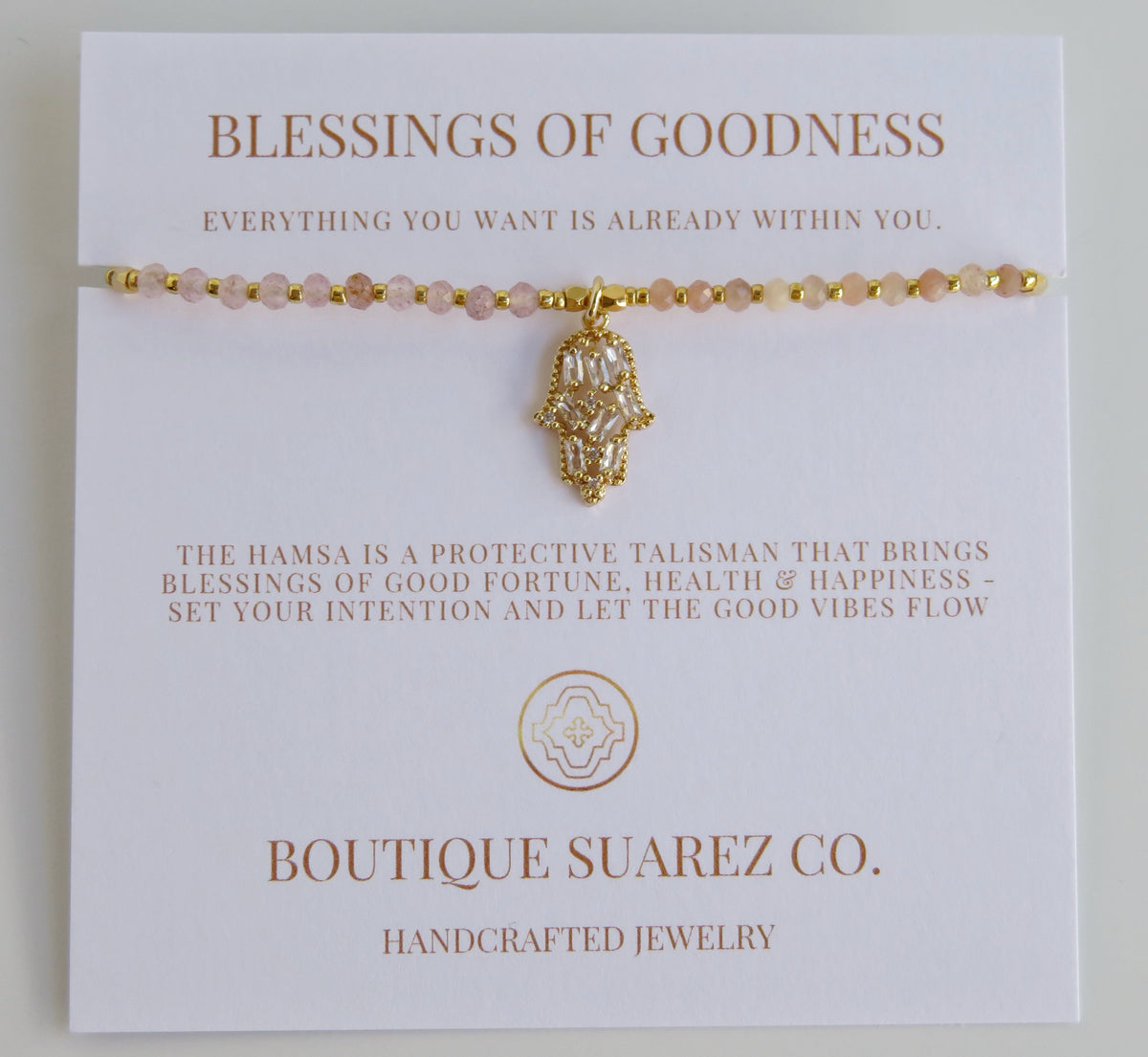 Divine Blessings - Kira Hamsa Bracelet