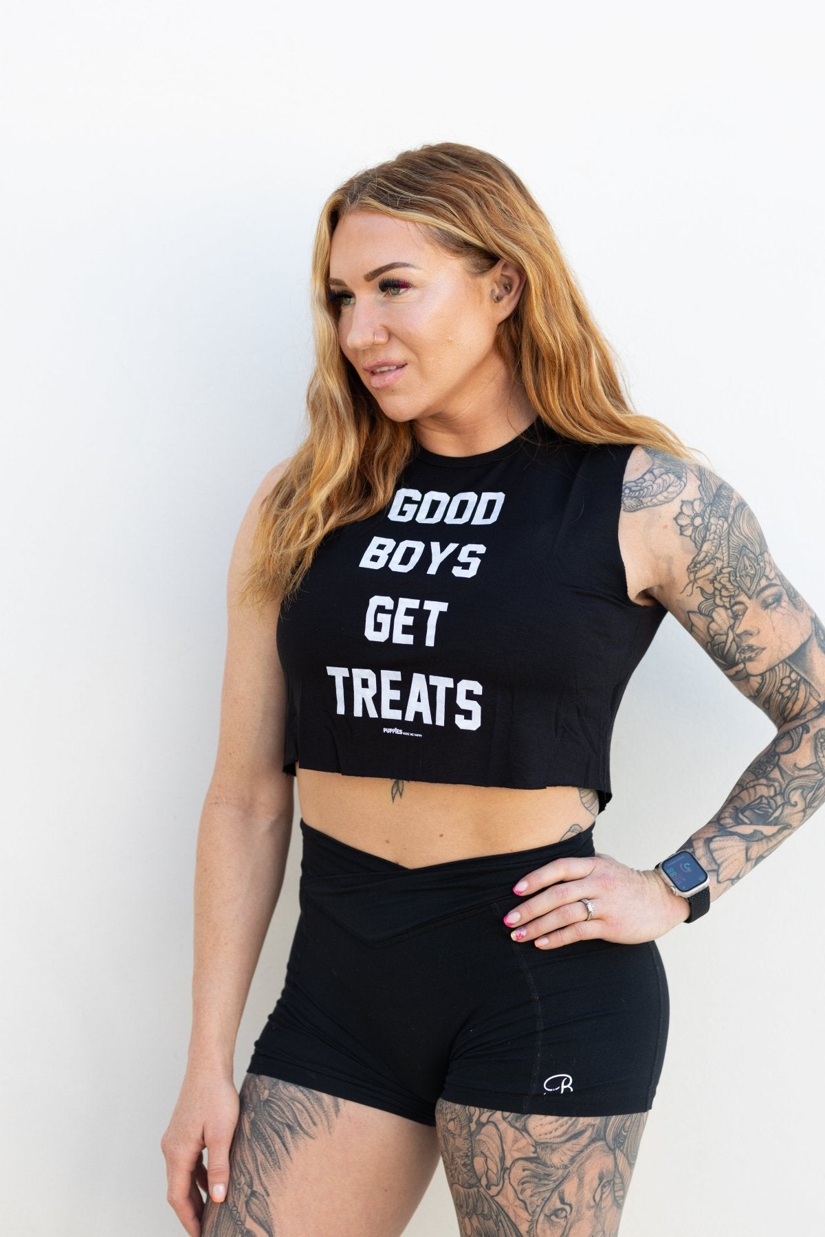 Good Boys Get Treats Crop Tank | Gift for Dog Moms | Made in USA