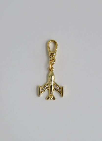 Airplane Pendant on Clasp