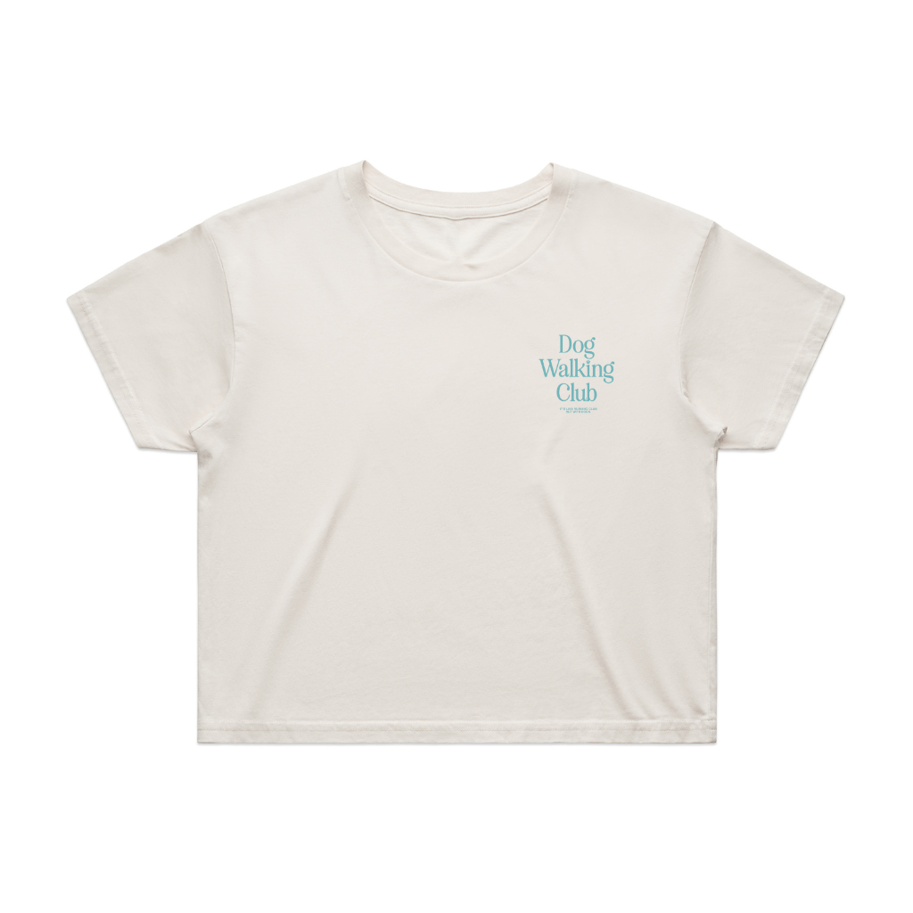 Dog Walking Club Crop Top | Gift for Dog Moms Who Love Their Walks | Made in USA