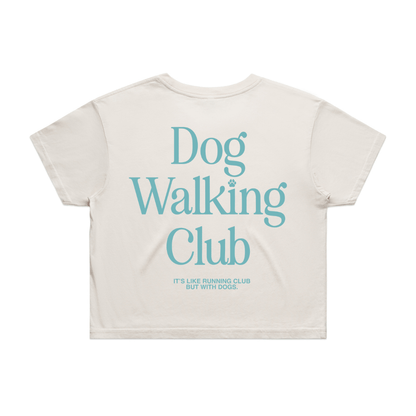 Dog Walking Club Crop Top | Gift for Dog Moms Who Love Their Walks | Made in USA