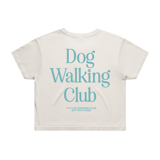 Dog Walking Club Crop Top | Gift for Dog Moms Who Love Their Walks | Made in USA