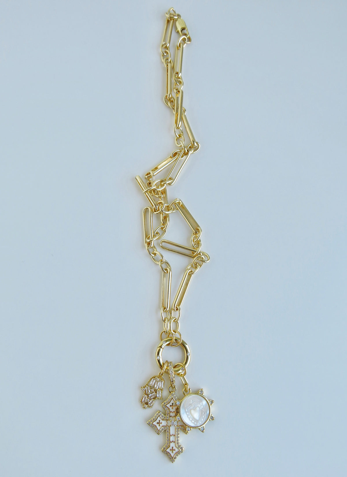 Love. Protection & Blessings of Goodness Charm Cluster Necklace
