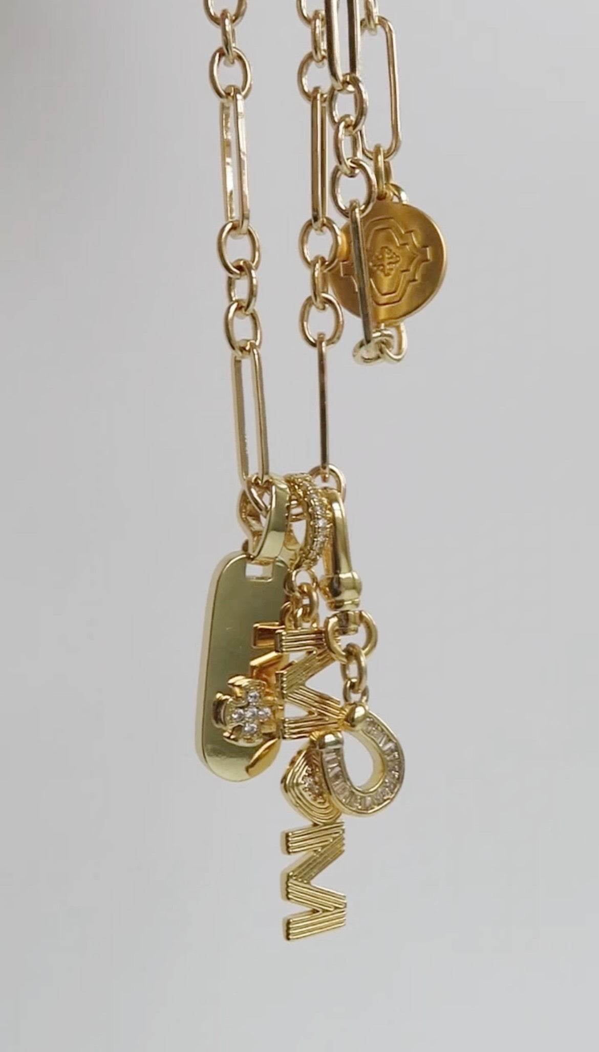 Mom Vibes Charm on Diamond Clasp