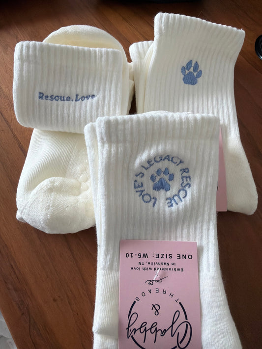 Paw Print Grip Socks