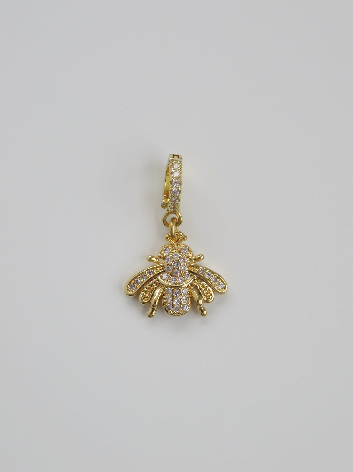 Butterfly & Bee Charm on Diamond Clasp
