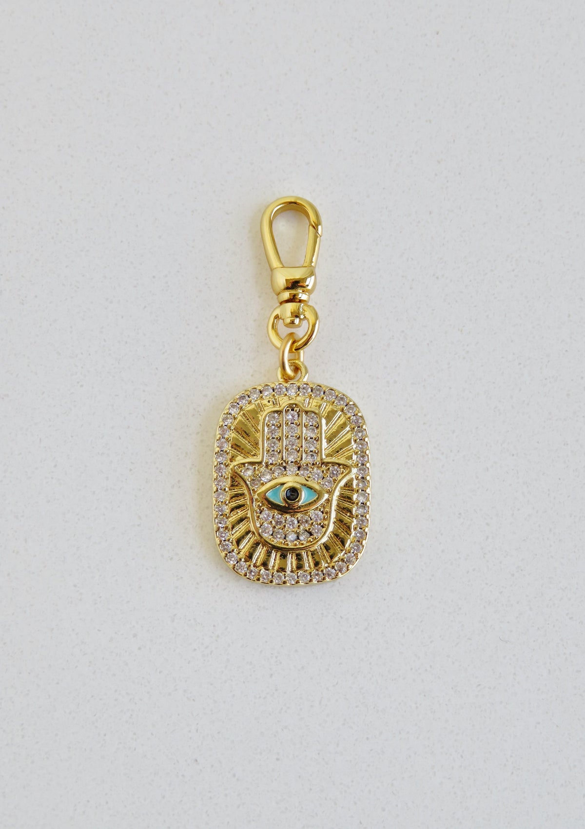 Hamsa - Hand of God Charm on Swivel Clasp