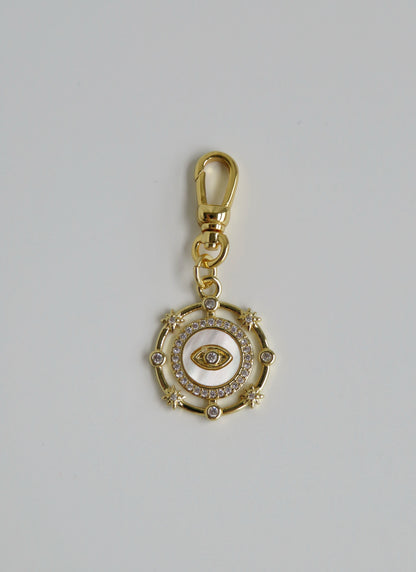 Celestial Evil Eye Perla Charm with Swivel Clasp