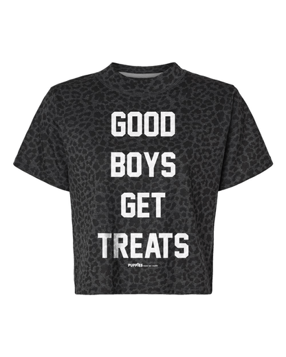 Good Boys Get Treats Crop Tee | Gift for Dog Moms & Dog Lovers | Made in USA
