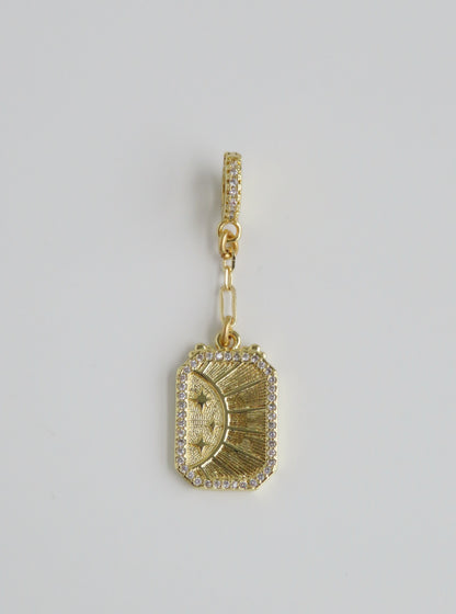 Ray of Light Diamond Hinged Clasp Chain Charms