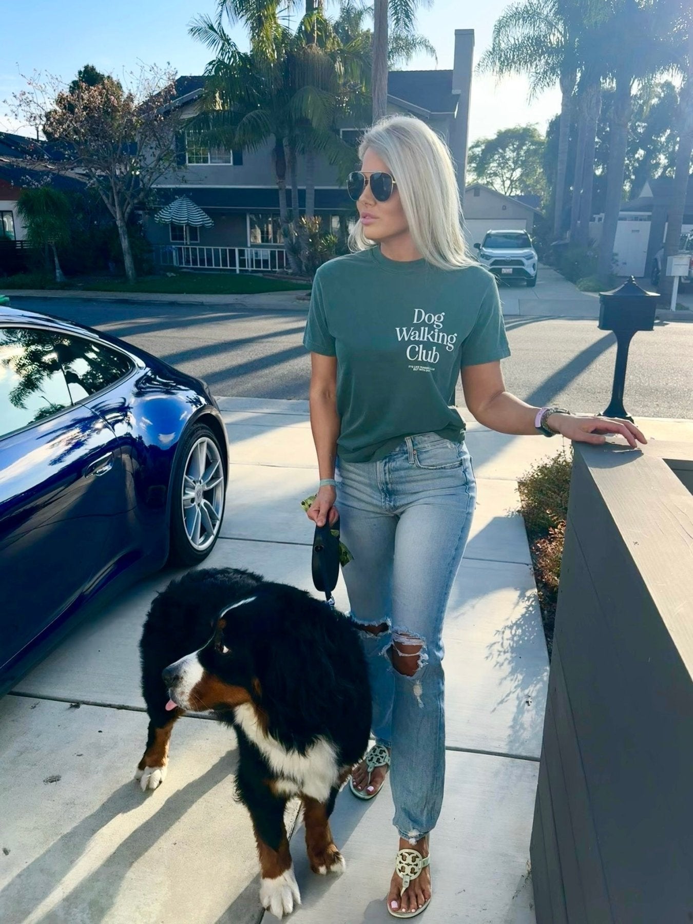 Dog Walking Club T-Shirt | Gift for Dog Lovers & Dog Walkers | Puppies Soft™ Fabric