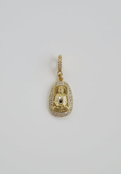 Buddha Charm on Hinged Clasp