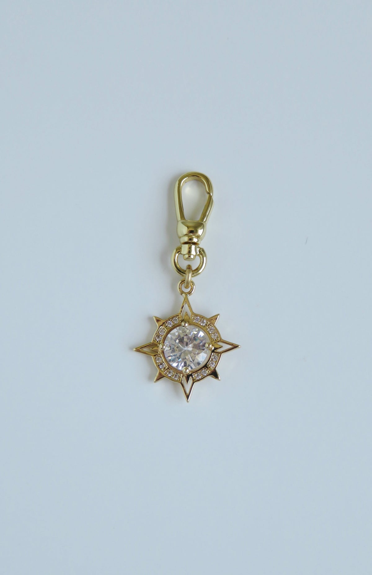 Diamond Compass Charm with Clasp