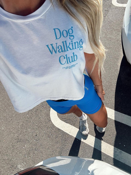 Dog Walking Club Crop Top | Gift for Dog Moms Who Love Their Walks | Made in USA