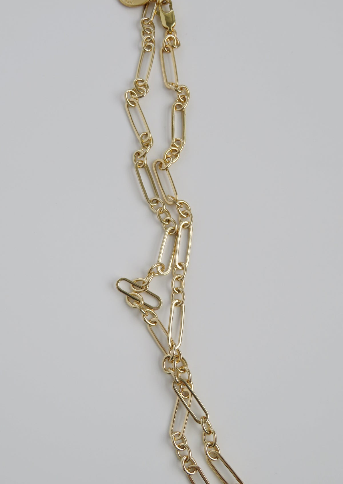 Small Mixed Link Figaro Necklace - add hinged clasp charms