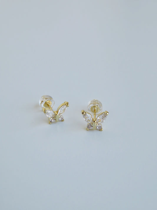 Diamond Butterfly Earrings