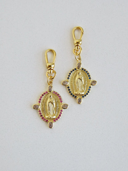Virgin Mary Pendant with Swivel Clasp