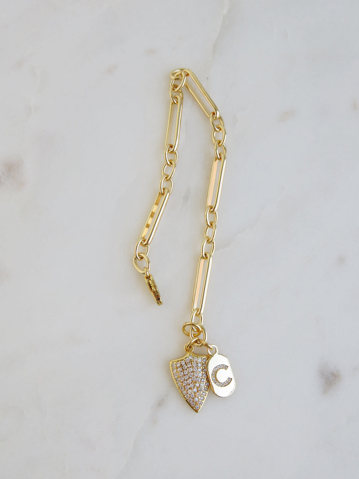 Guard Your Energy Initial Bracelet
