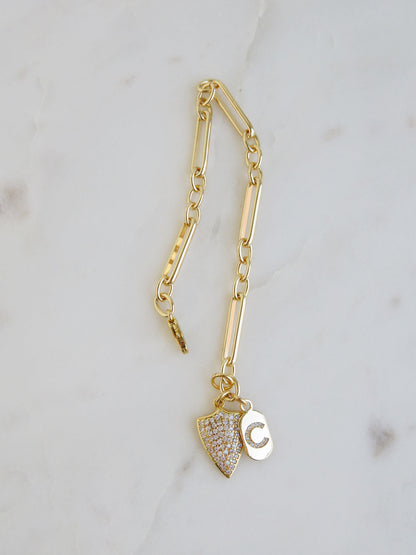 Guard Your Energy Initial Bracelet