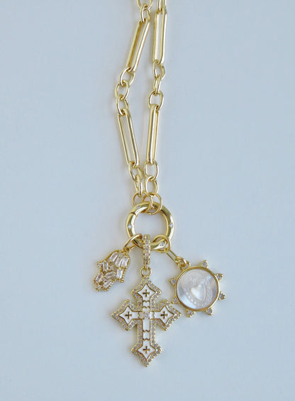 Love. Protection & Blessings of Goodness Charm Cluster Necklace