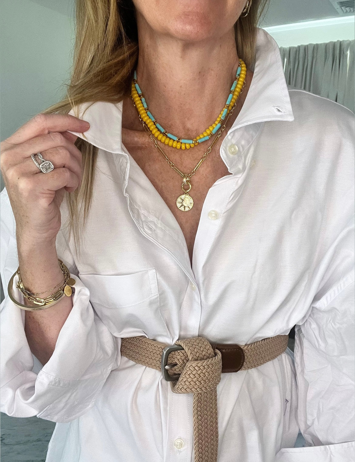 Elevate Your Aura Necklace - 8 Point Star