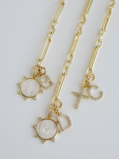Divine Intentions Initial Bracelet