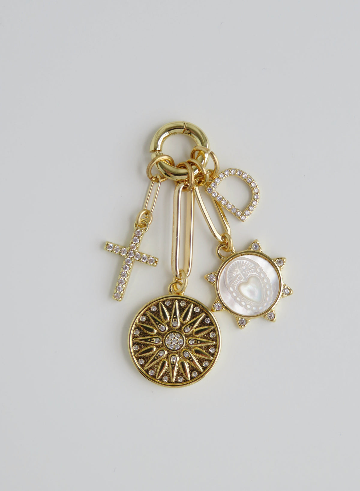 Sacred Heart Charm Cluster