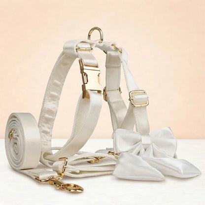 Wedding Pure White Satin Set