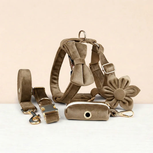 Shallow Khaki Velvet Set