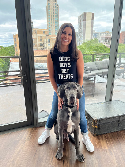 Good Boys Get Treats Crop Tank | Gift for Dog Moms | Made in USA