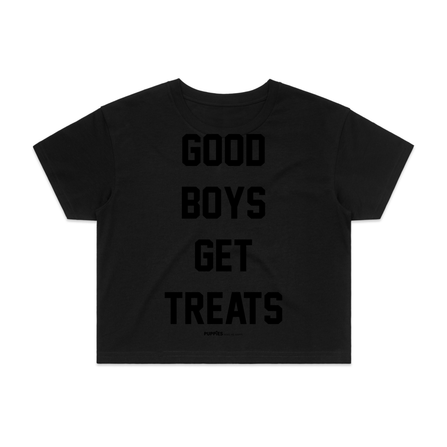 Good Boys Get Treats Crop Tee | Gift for Dog Moms & Dog Lovers | Made in USA