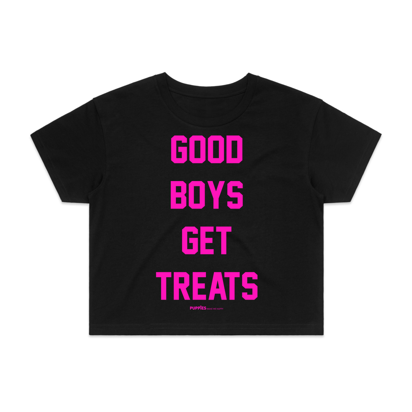 Good Boys Get Treats Crop Tee | Gift for Dog Moms & Dog Lovers | Made in USA