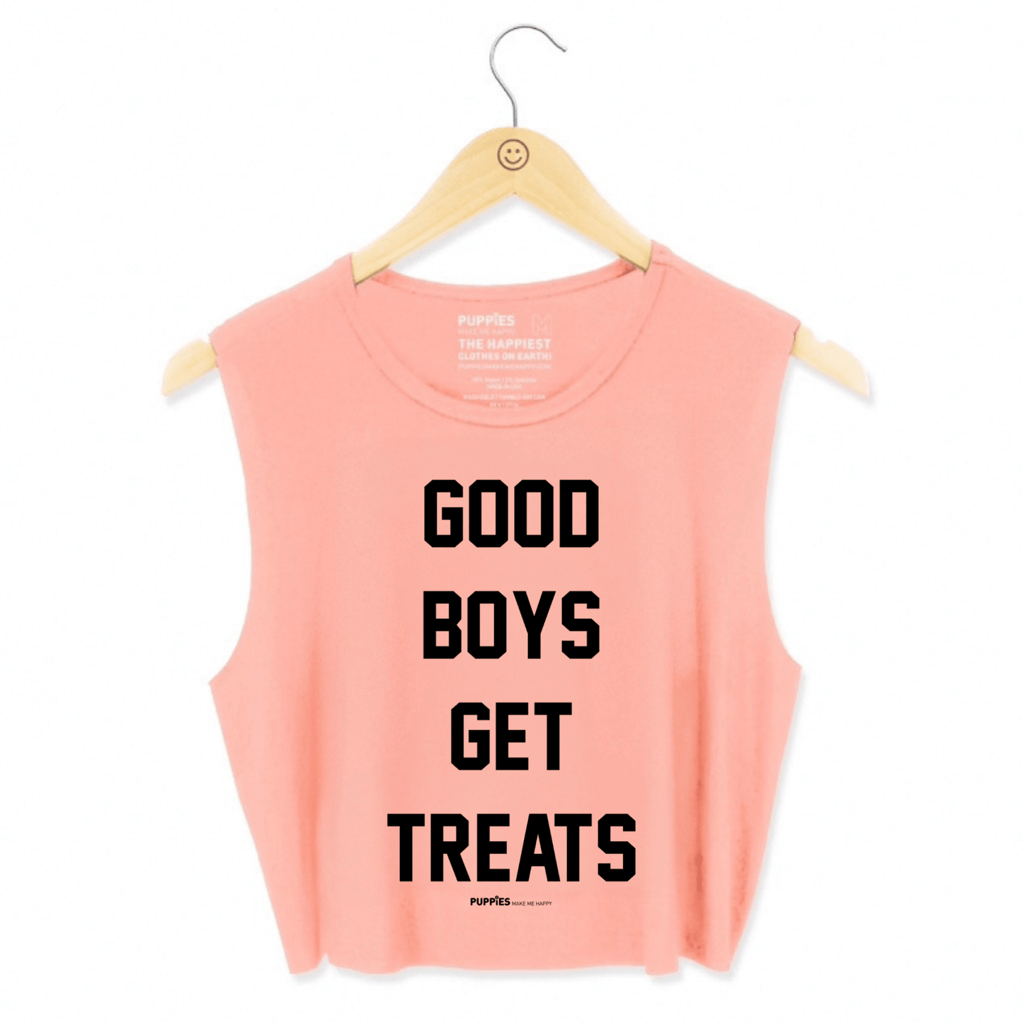 Good Boys Get Treats Crop Tank | Gift for Dog Moms | Made in USA