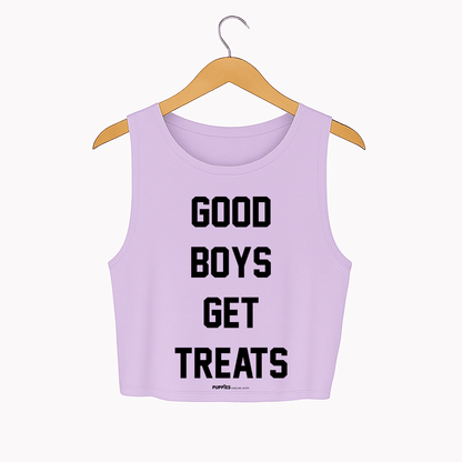 Good Boys Get Treats Crop Tank | Gift for Dog Moms | Made in USA