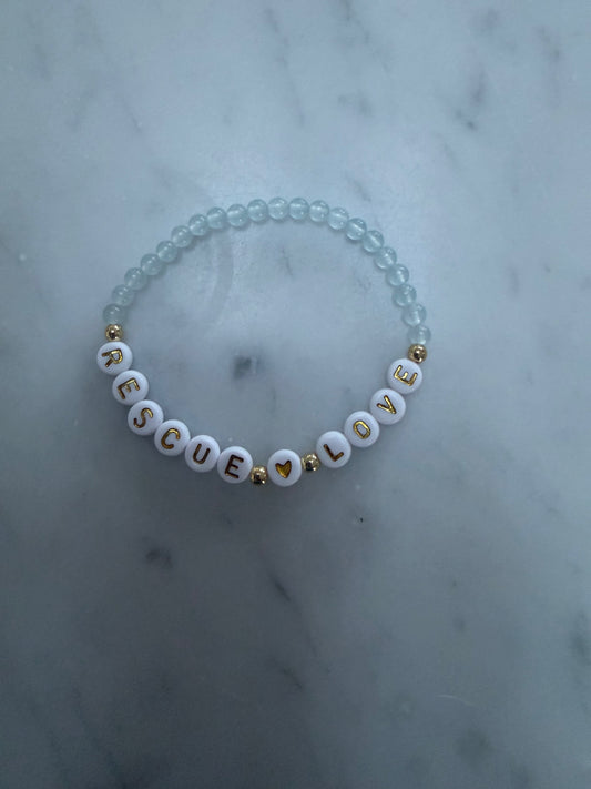 Rescue Love beaded bracelet