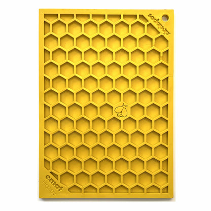 Honeycomb eMat - Enrichment Lick Mat for Dogs and Cats | eMat Enrichment Toy for Anxiety Relief | SodaPup