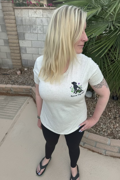 Rescue Dog Mom Floral Tee