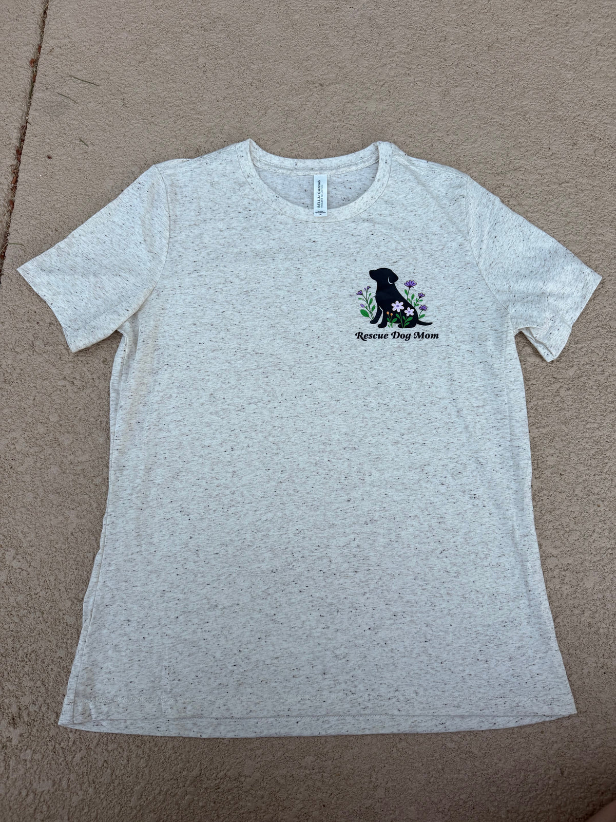 Rescue Dog Mom Floral Tee