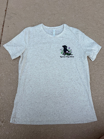 Rescue Dog Mom Floral Tee