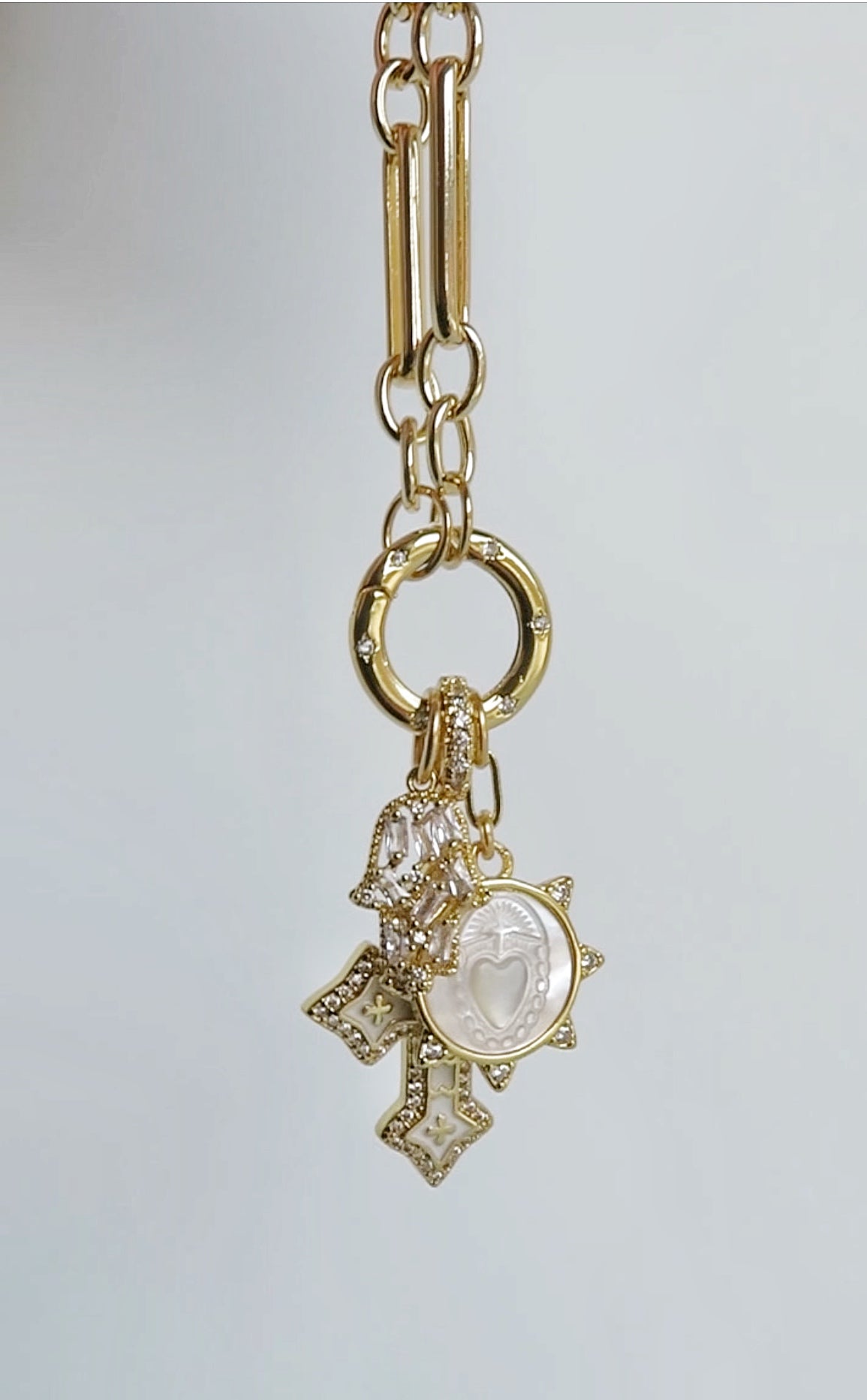 Love. Protection & Blessings of Goodness Charm Cluster Necklace