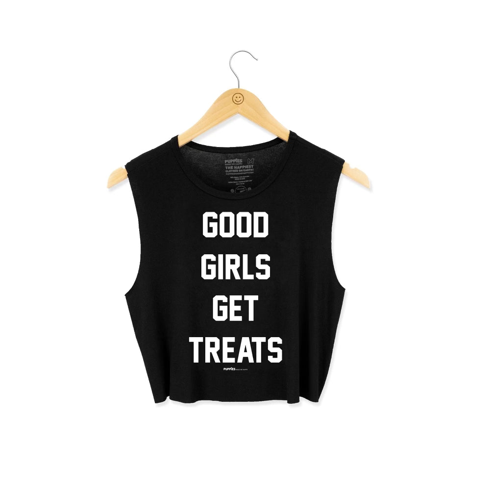 Good Girls Get Treats Crop Top | Gift for Dog Moms & Dog Lovers | Made in USA