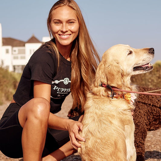 Puppies Milano Crop Tee | Pup Lux Fashion Collection | Gift for Dog Moms